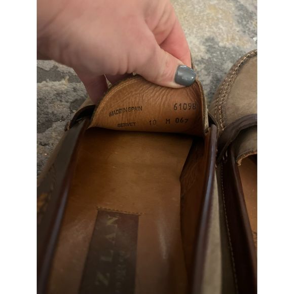 Men's two-tone leather Mezlan shoes size 10 - Picture 4 of 5